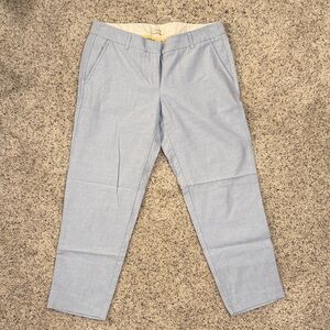 J. Crew woman’s cropped Sky Blue Chinos